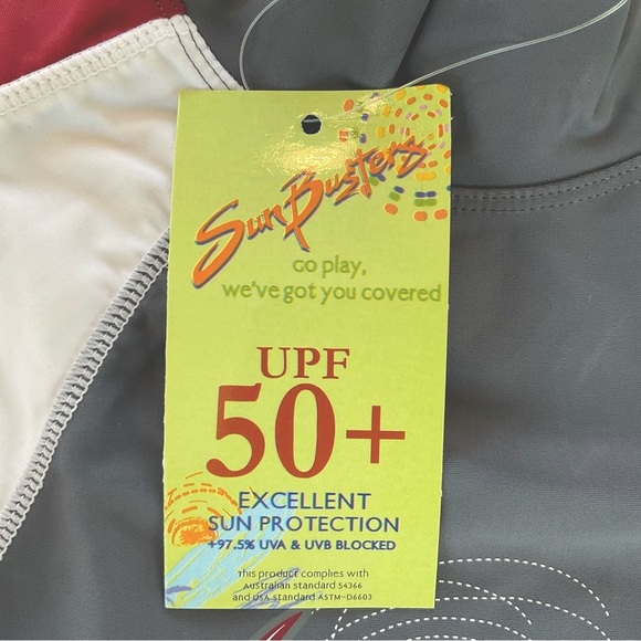 NWT Sunbusters Tuga Kid Boys 2-3 Years Gray Long Sleeve Rash Guard Shark UPF 50+ - Picture 6 of 7